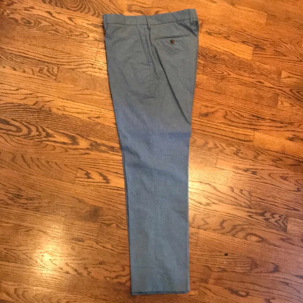 J Crew men’s tapered pants (slate blue/grey)